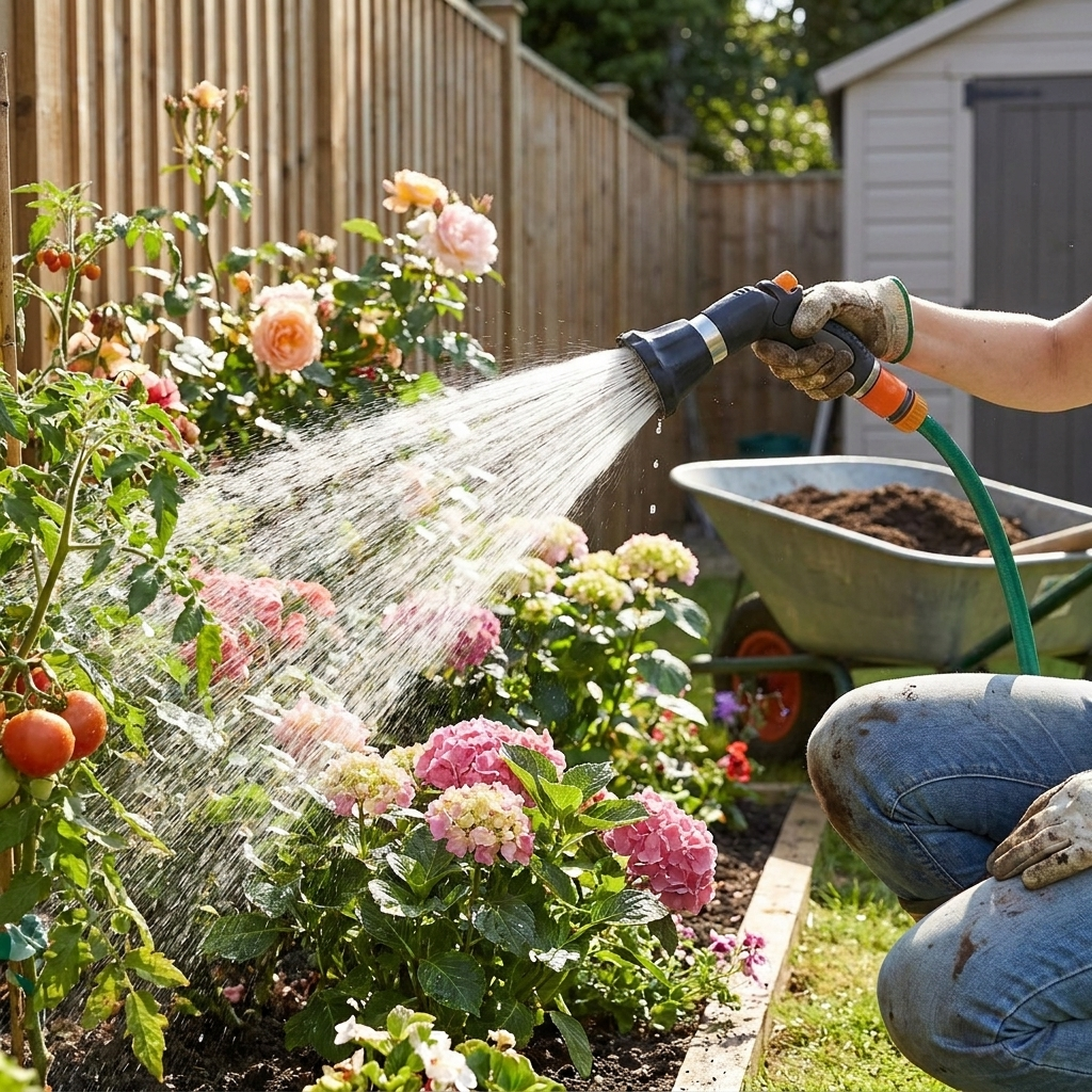 Handheld water sprayer lifestyle