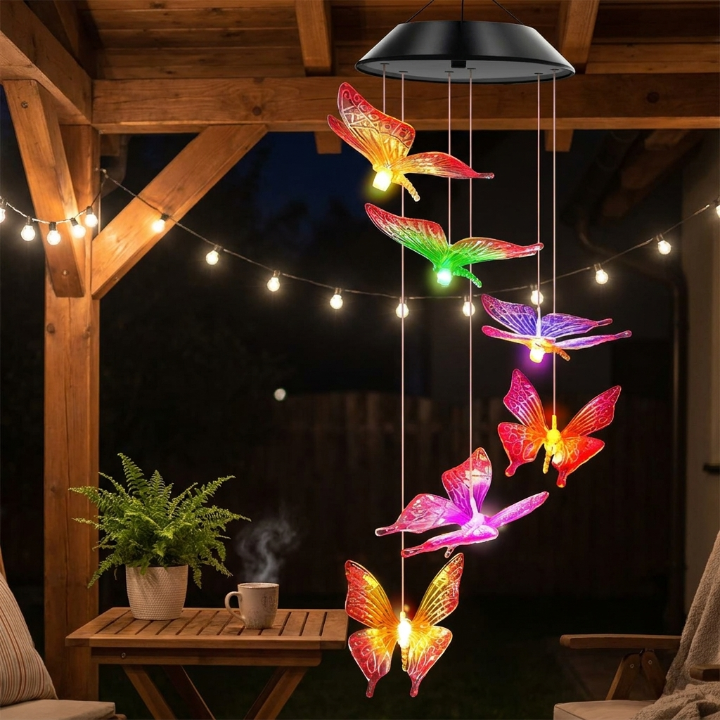 Solar wind chimes lifestyle