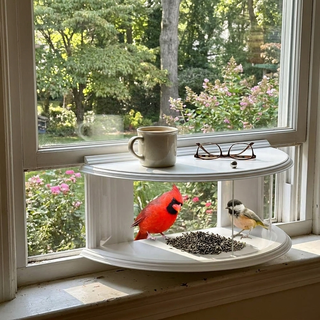 Window bird feeder lifestyle