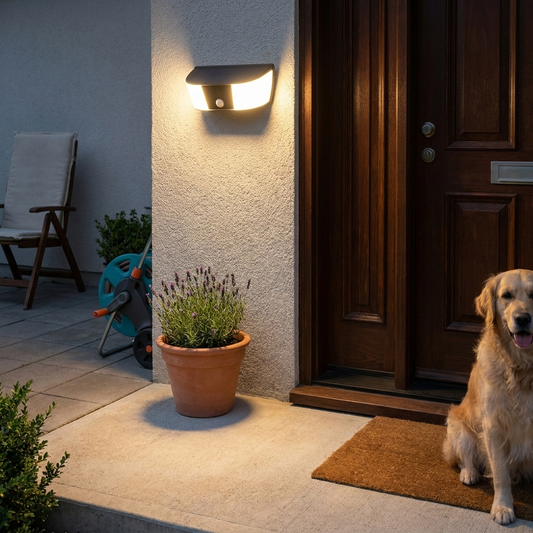 Wifi floodlight camera lifestyle