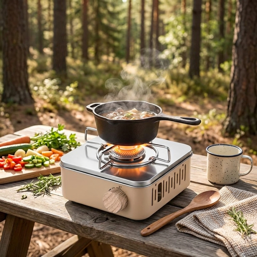 Powerful 2800W Gas Camping Stove lifestyle