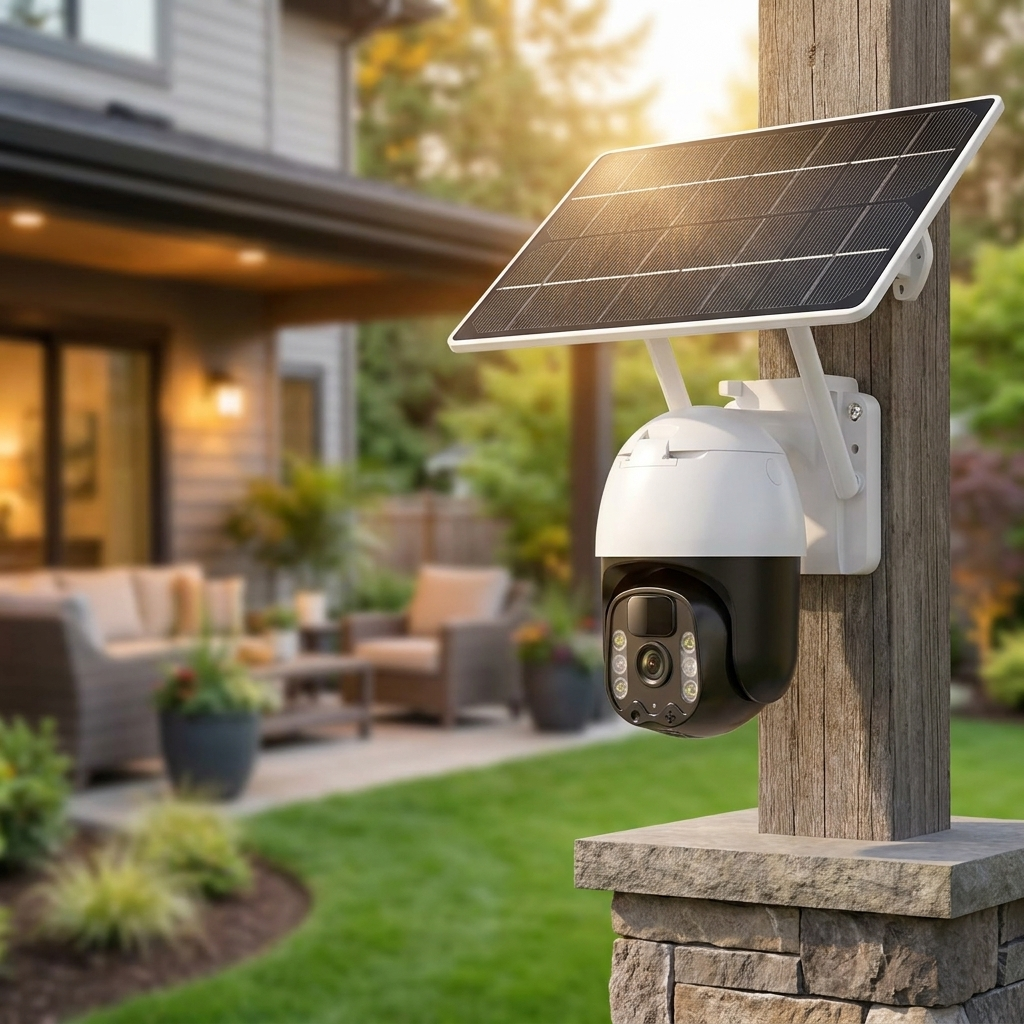 2K Solar-Powered WIFI PTZ Camera with Auto-Tracking and Night Vision lifestyle