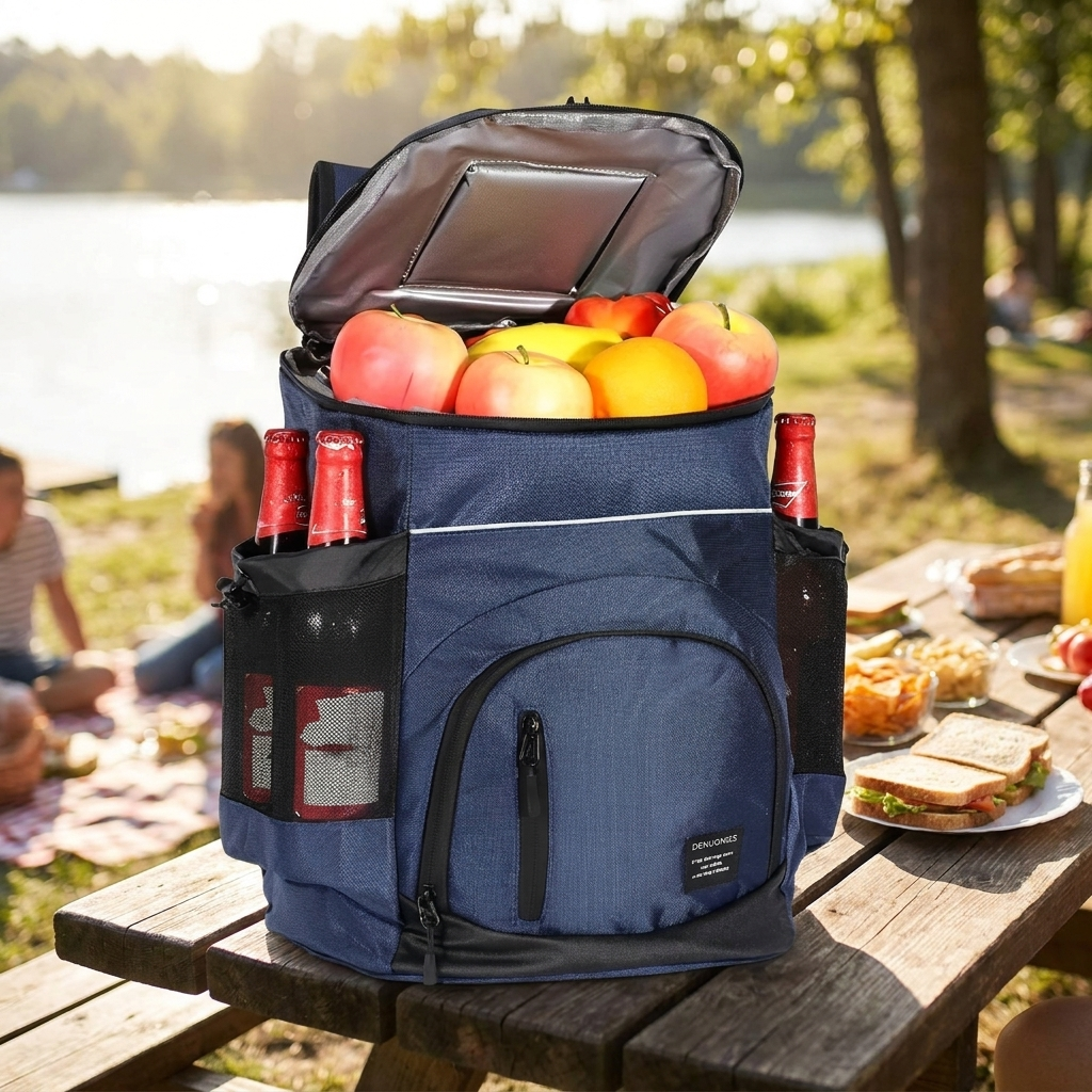 Insulated Backpack Cooler Bag with Large Capacity lifestyle