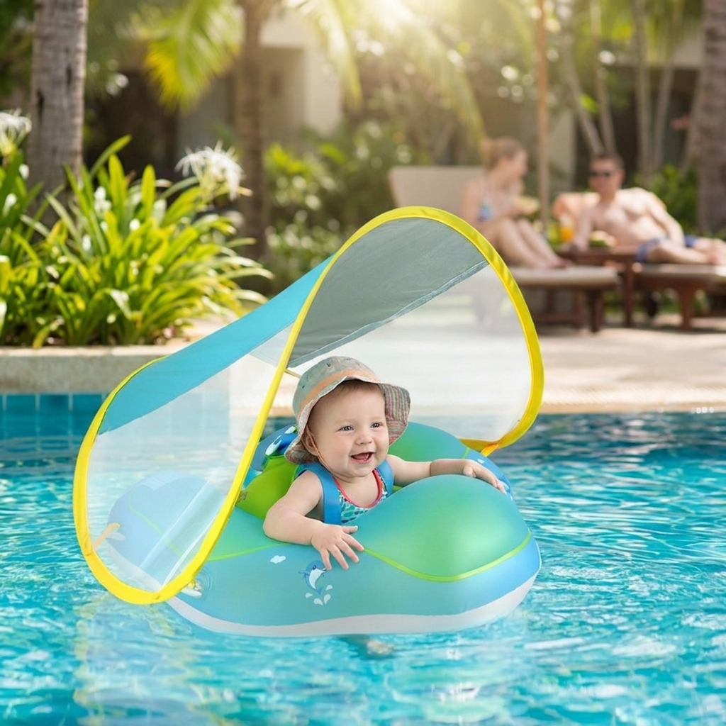Baby Float with Detachable Sun Shade lifestyle