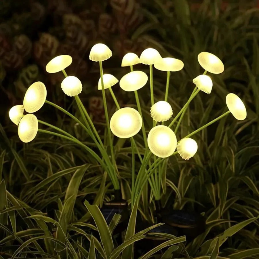 Solar Swaying Mushroom Garden Decor Lights Alvore