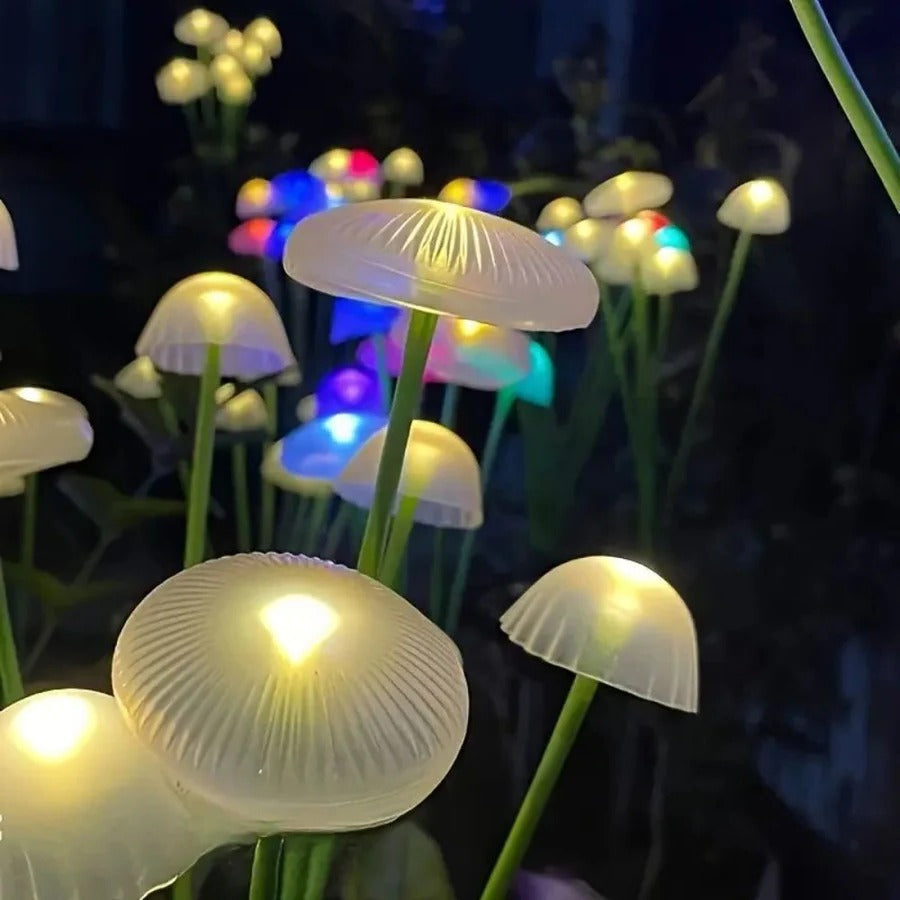 Solar Swaying Mushroom Garden Decor Lights Alvore