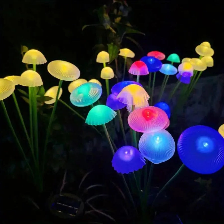 Solar Swaying Mushroom Garden Decor Lights Alvore