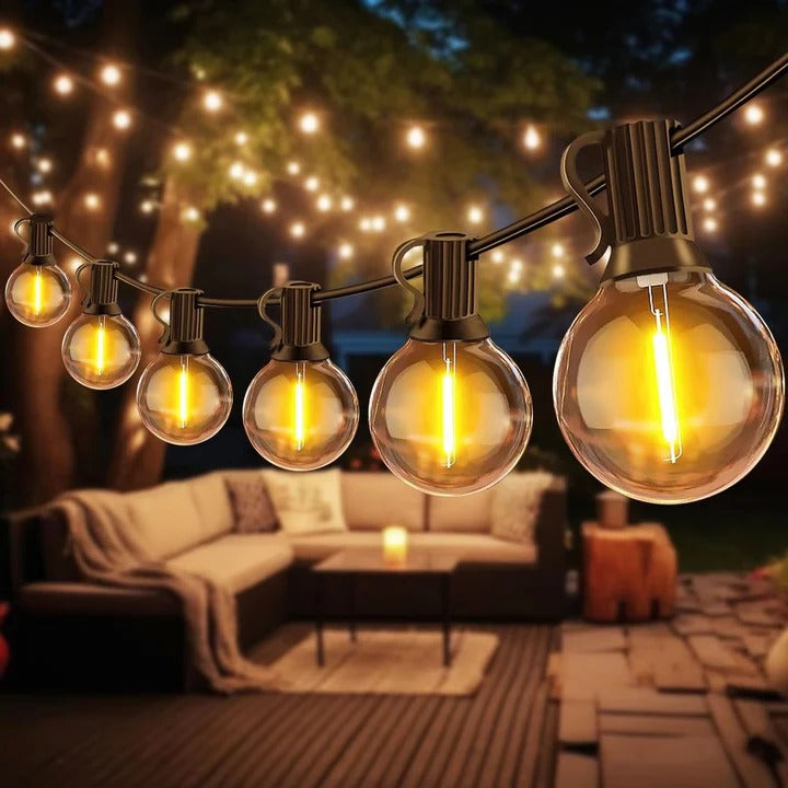 Outdoor LED Bulb String Lights for Home and Events Alvore