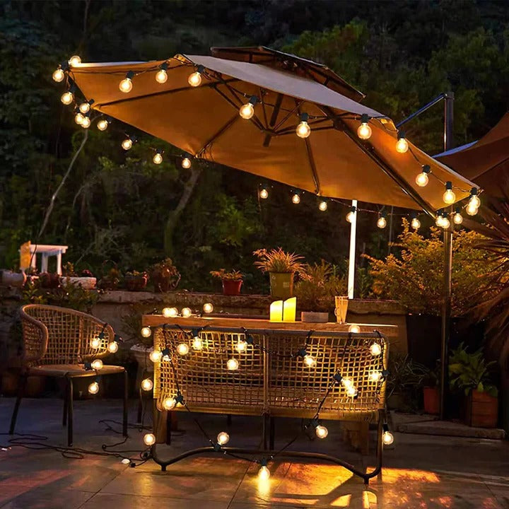 Outdoor LED Bulb String Lights for Home and Events Alvore