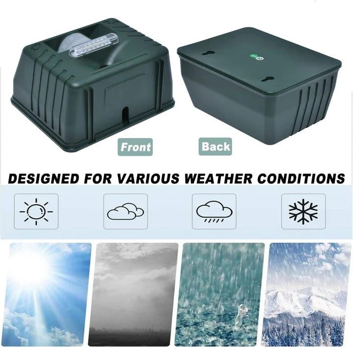 Ultrasonic Bird Deterrent Solar-Powered Outdoor Device Alvore