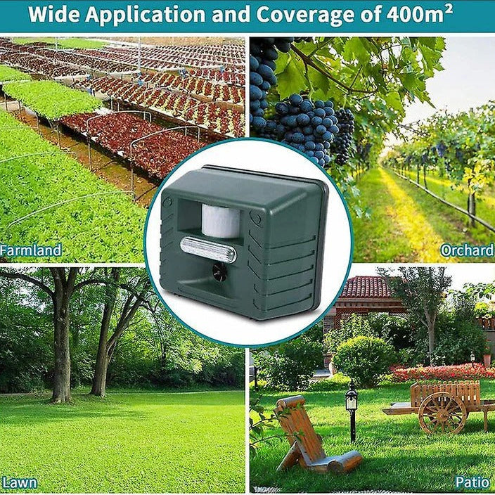 Ultrasonic Bird Deterrent Solar-Powered Outdoor Device Alvore