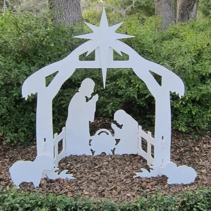 Durable Outdoor Holy Night Christmas Nativity Set Alvore