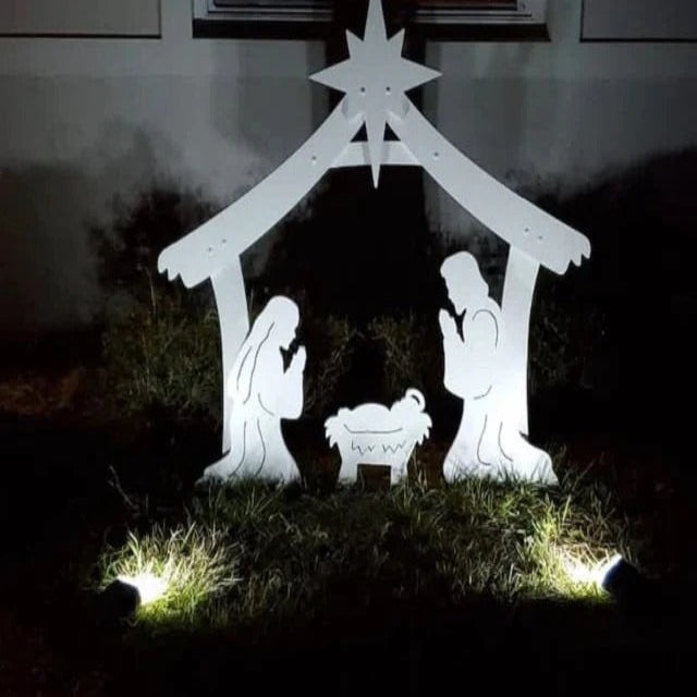 Durable Outdoor Holy Night Christmas Nativity Set Alvore