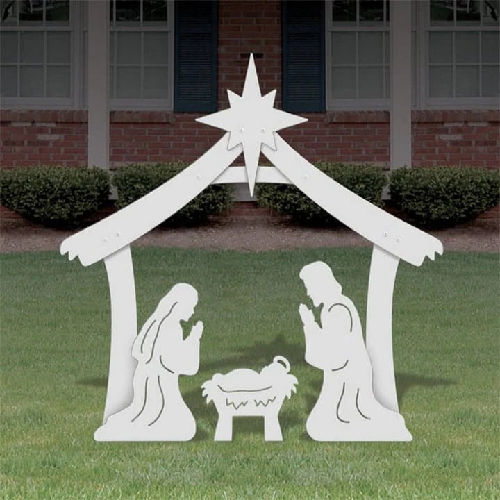 Durable Outdoor Holy Night Christmas Nativity Set Alvore