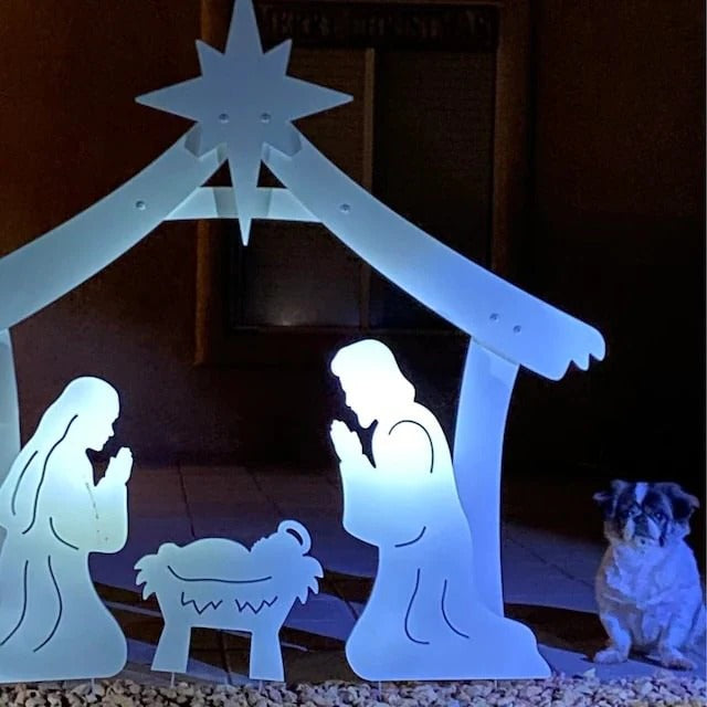 Durable Outdoor Holy Night Christmas Nativity Set Alvore