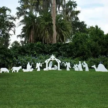Durable Outdoor Holy Night Christmas Nativity Set Alvore