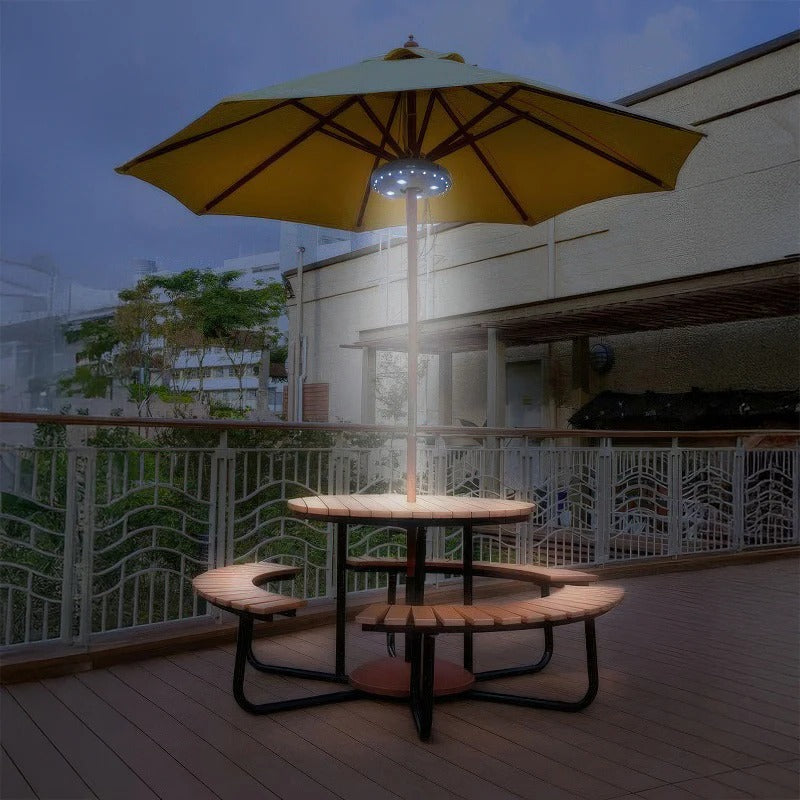 Umbrella Light LED Warm Glow for Deck and Garden Alvore