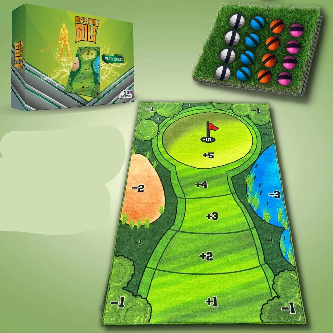 Tabletop Golf Practice Set with Adhesive Target Base Alvore
