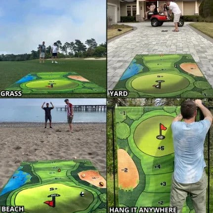 Tabletop Golf Practice Set with Adhesive Target Base Alvore
