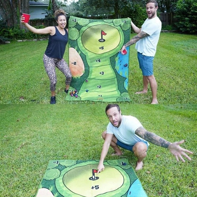 Tabletop Golf Practice Set with Adhesive Target Base Alvore