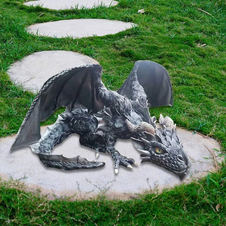 Crouching Dragon Guardian Statue Alvore