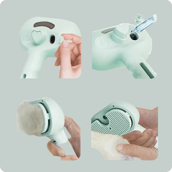 3-In-1 Grooming Brush