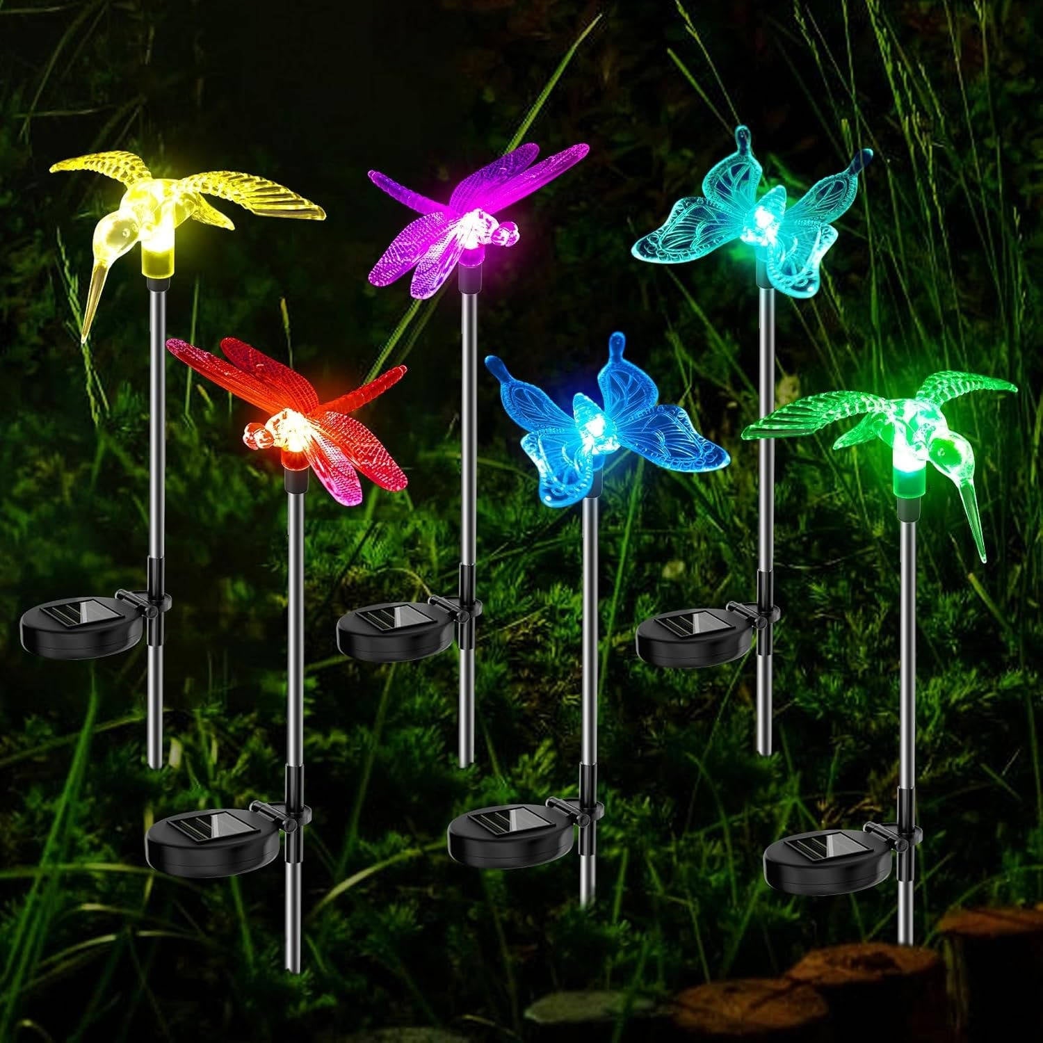 6 Pack Solar Stake Lights Alvore