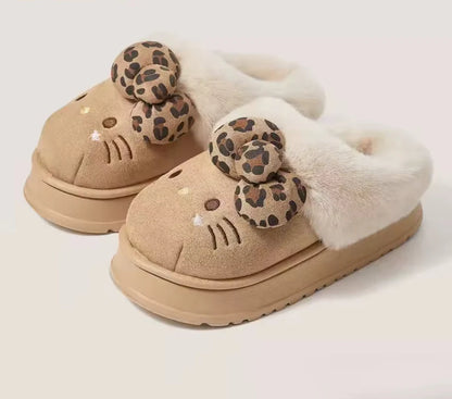 Plush Hello Kitty Slippers