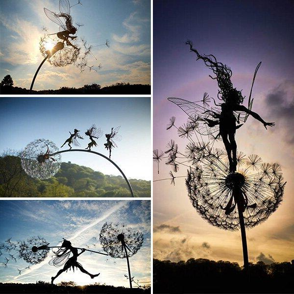 Metal Fairy Garden Stake Alvore