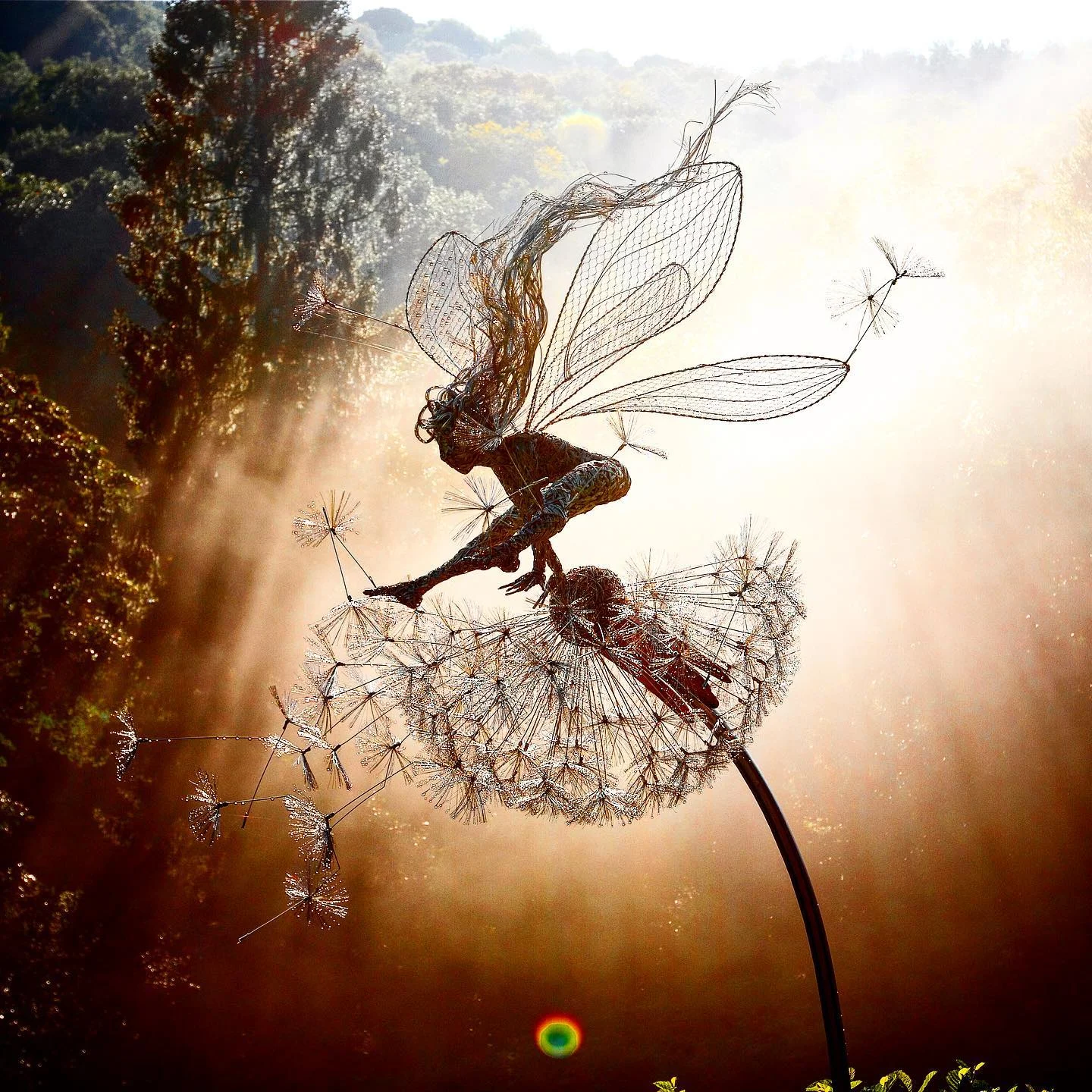 Metal Fairy Garden Stake Alvore