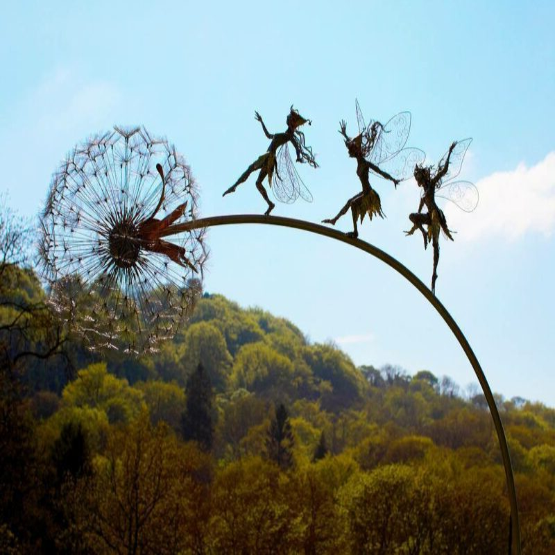 Metal Fairy Garden Stake Alvore