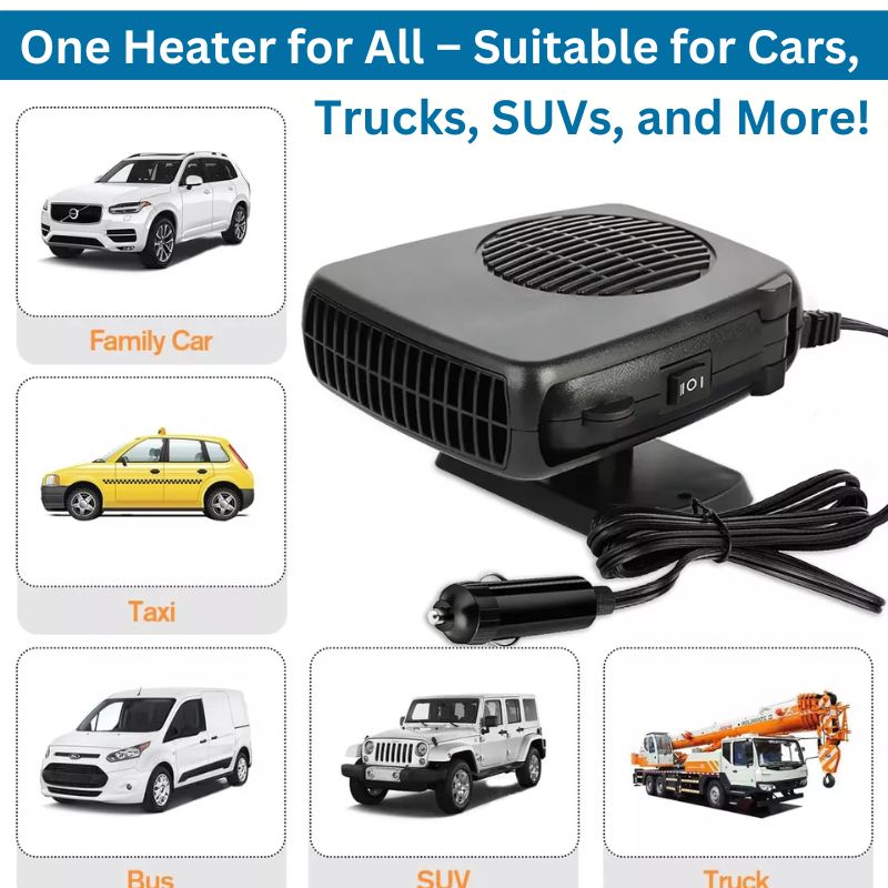12V Portable Car Heater, Rotatable Alvore