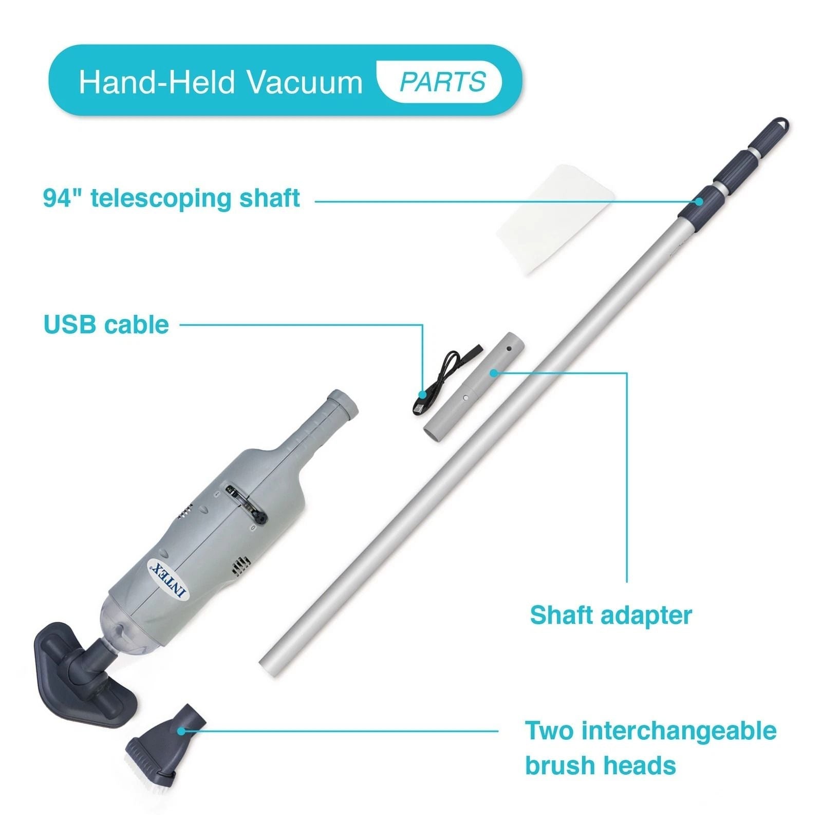 Cordless Handheld Pool Vacuum Alvore