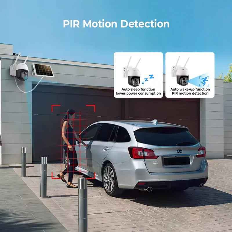 2K Solar WiFi PTZ Security Camera Alvore