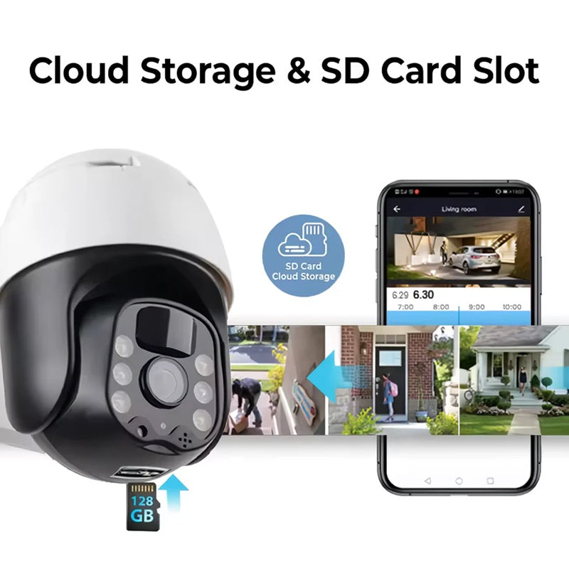 2K Solar WiFi PTZ Security Camera Alvore