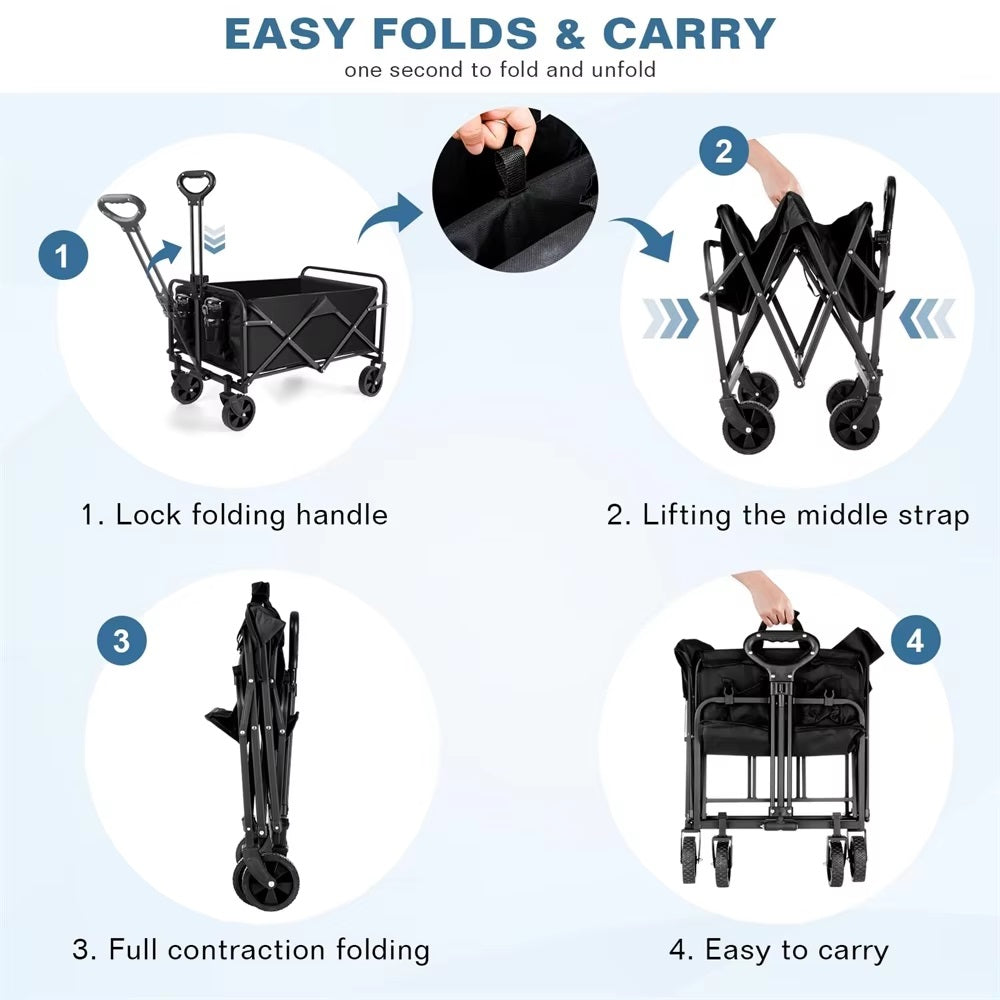 Alvore Heavy-Duty All-Terrain Folding Wagon Alvore